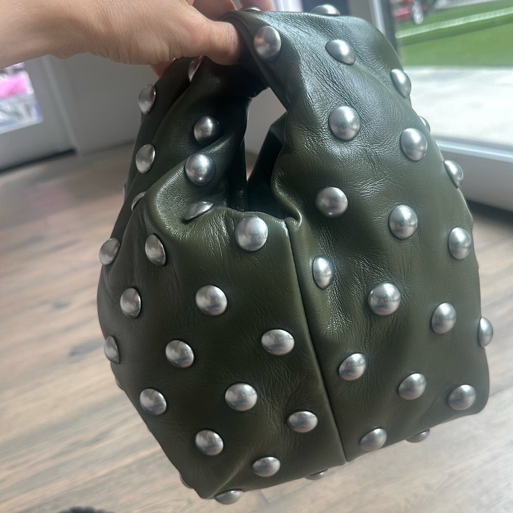 Brand new A.L.C. Simone Studded Leather bag in olive green NWT
